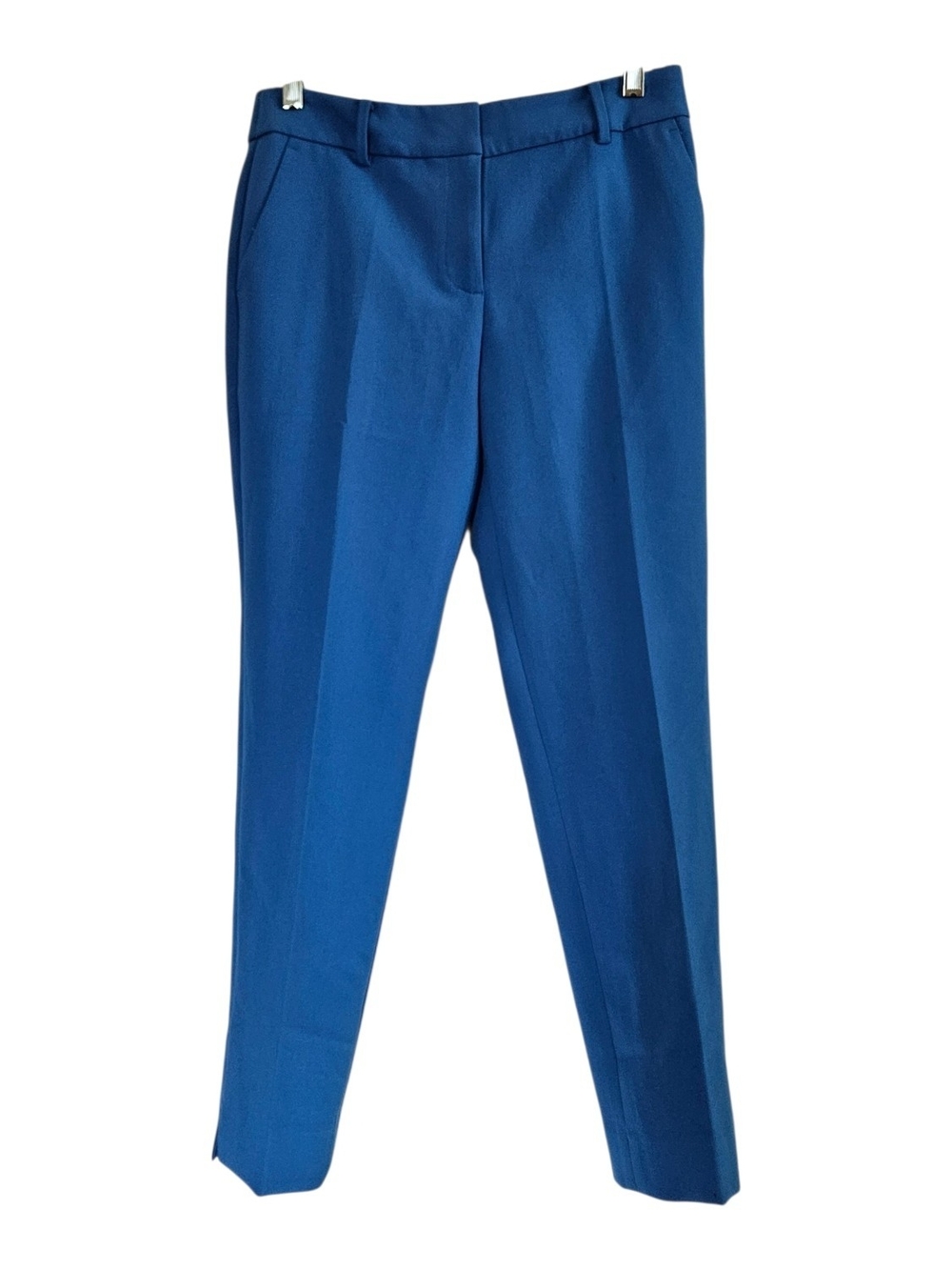 Talbots Hampshire Straight Ankle Pant Classic Womens 4P Blue Dress Pants